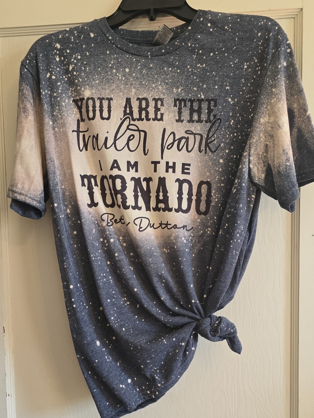 Yellowstone Bleached Shirt Beth Dutton Tornado NWOT sz L